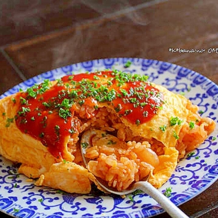 チキンライスソース デミグラスいりオムライス レシピ 作り方 By きばな 楽天レシピ